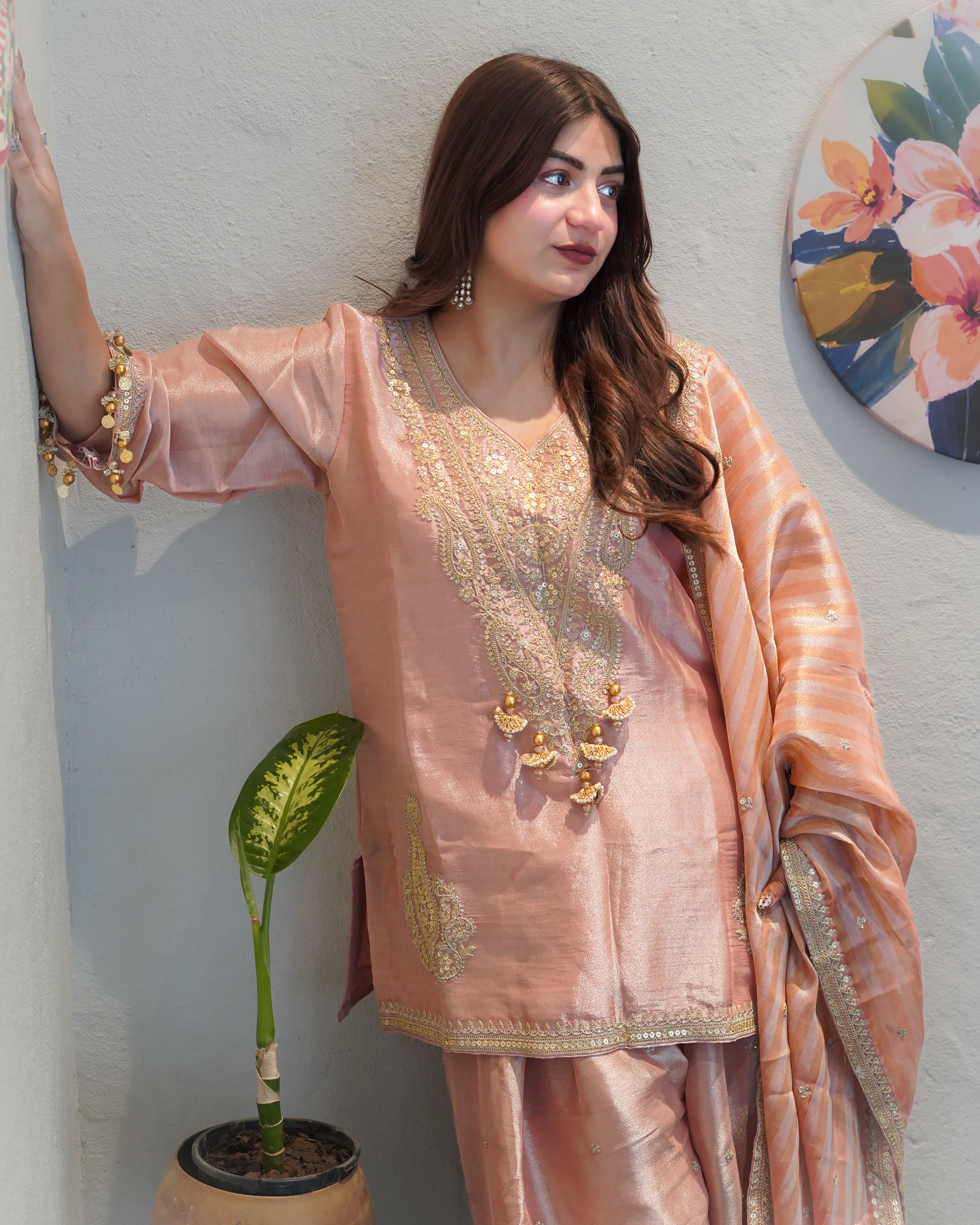 Noor Shimmer Farshi Salwar Suit Set