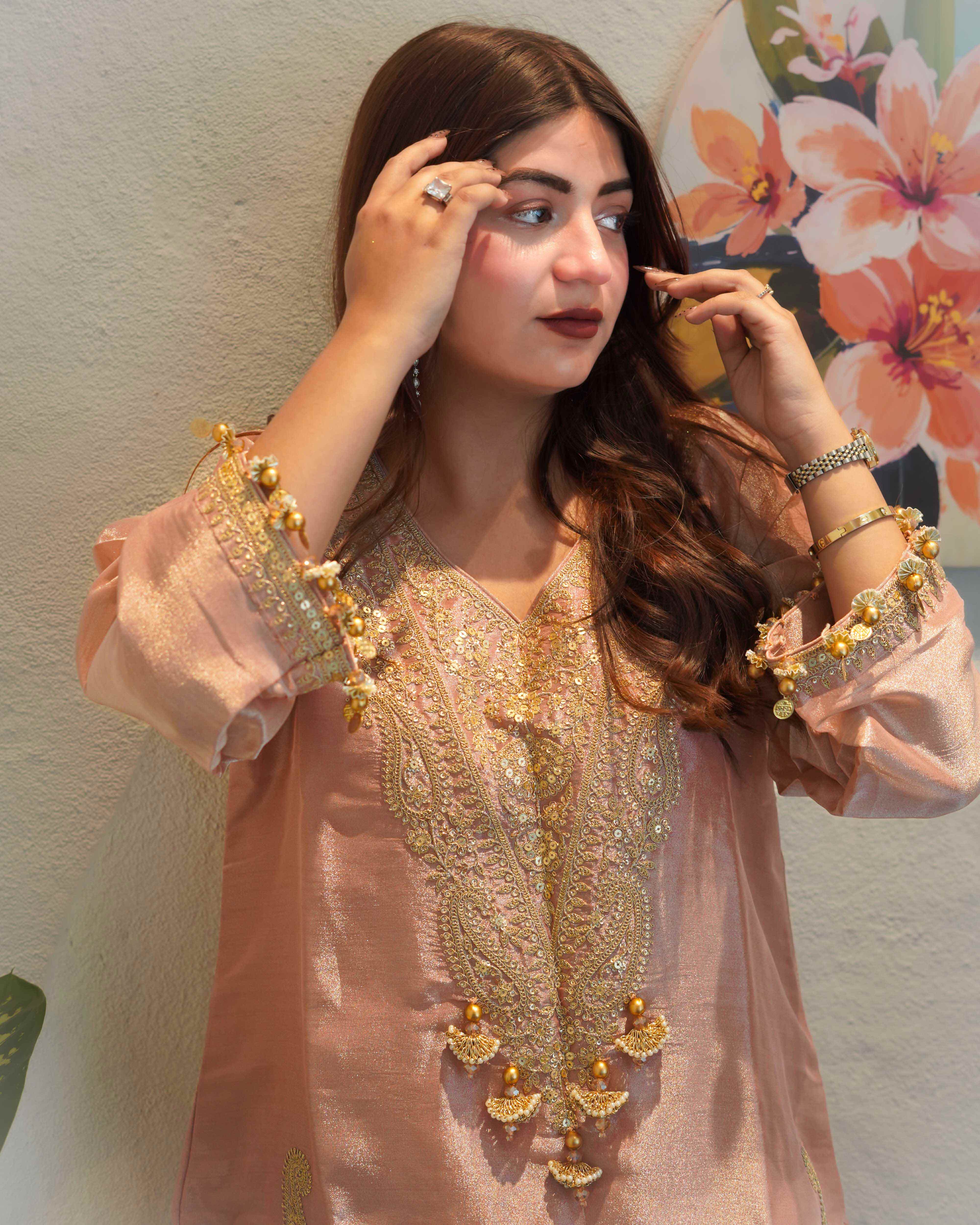 Noor Shimmer Farshi Salwar Suit Set