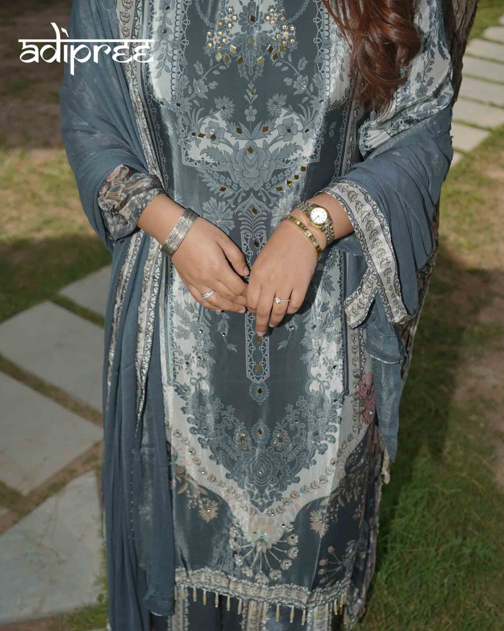 Flora Grace Crepe A-Line Suit Set