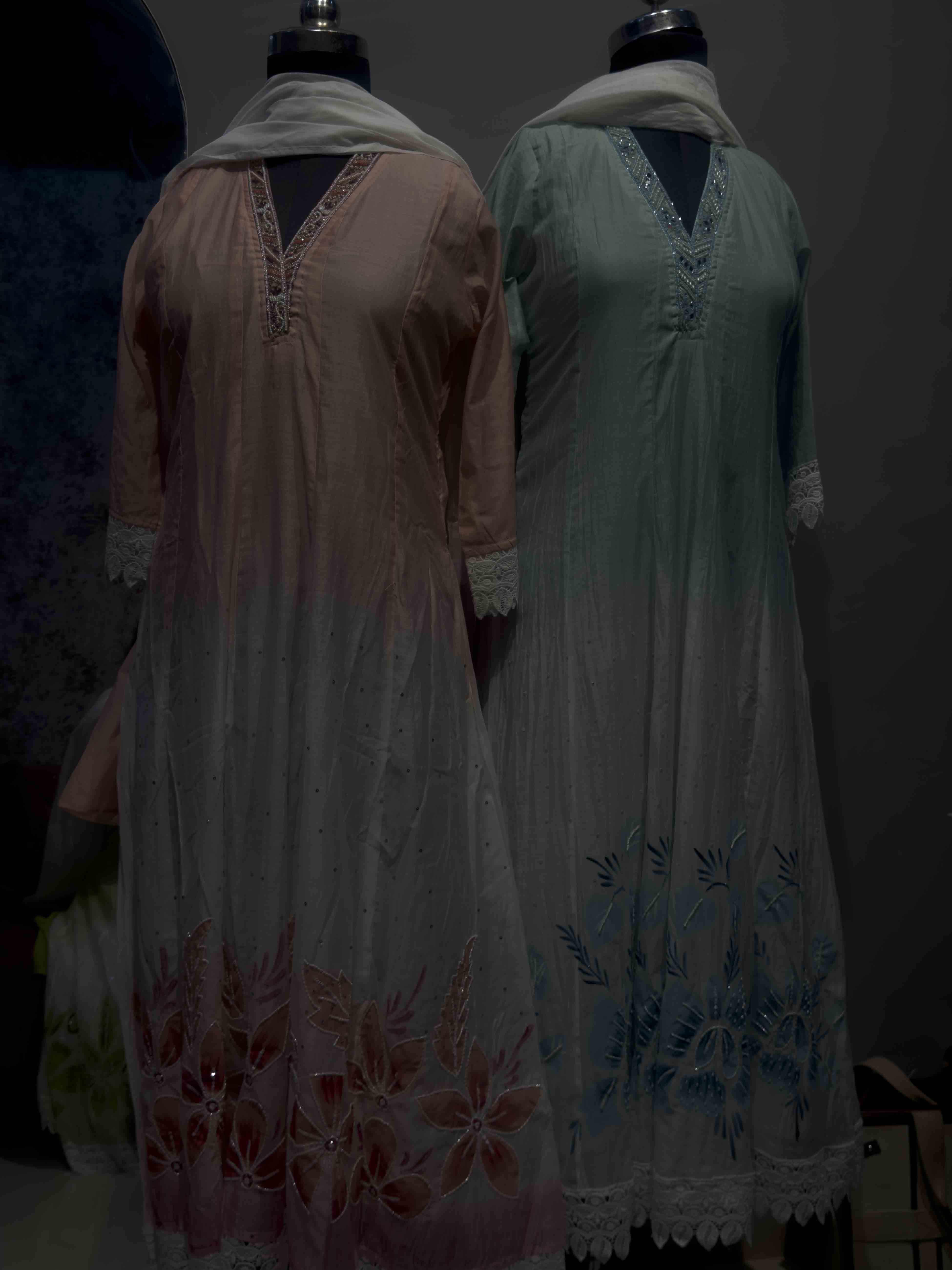 Celeste Bloom Turkish Cotton Frock Suit Set