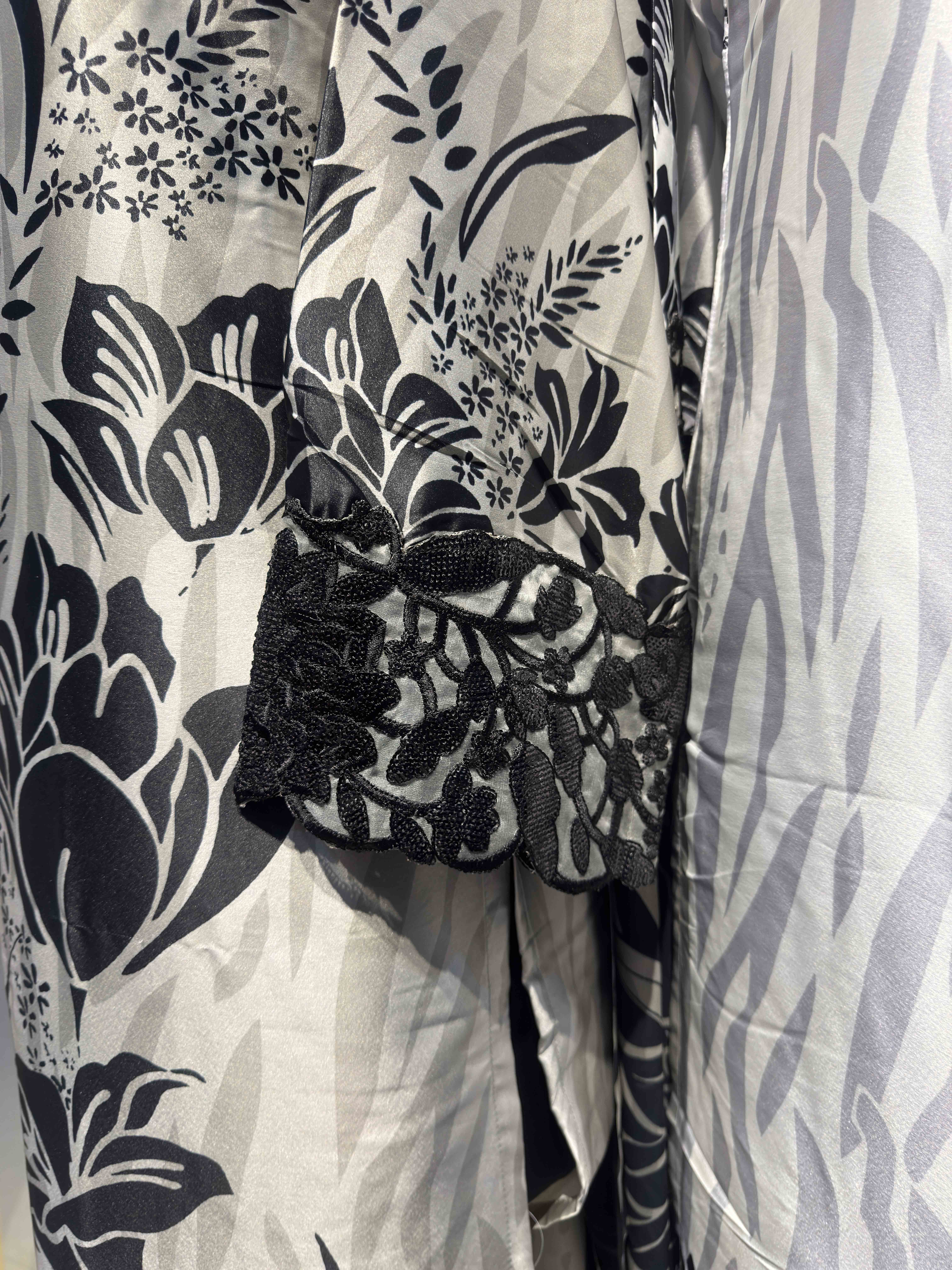 Noir Harmony Crepe Palazzo Suit Set